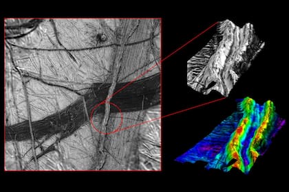 Las fisuras en la supercie de Europa