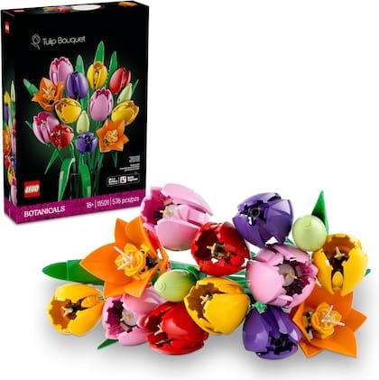 Las flores de LEGO son una alternativa moderna y original a los ramos naturales (Amazon)