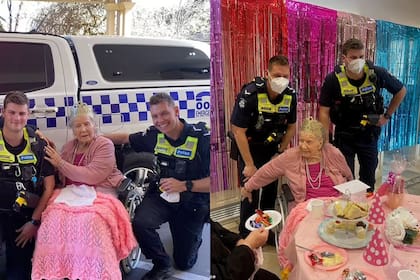 Las fotos de la policía australiana junto a la cumpleañera