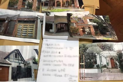 Las fotos de las casas que después robaba la banda