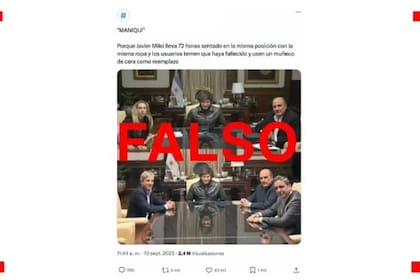 Las fotos de las "mesas" de Milei