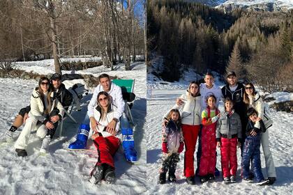 Las fotos de las vacaciones familiares que compartieron Ángel Di María y Leandro Paredes en Italia