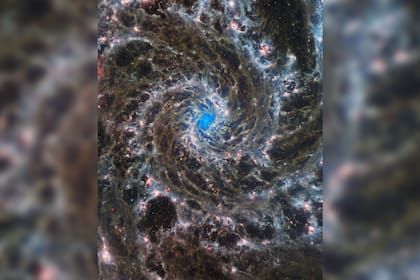 Las fotos dejaron determinar característas de esta galaxia (Foto Instagram @nasa)