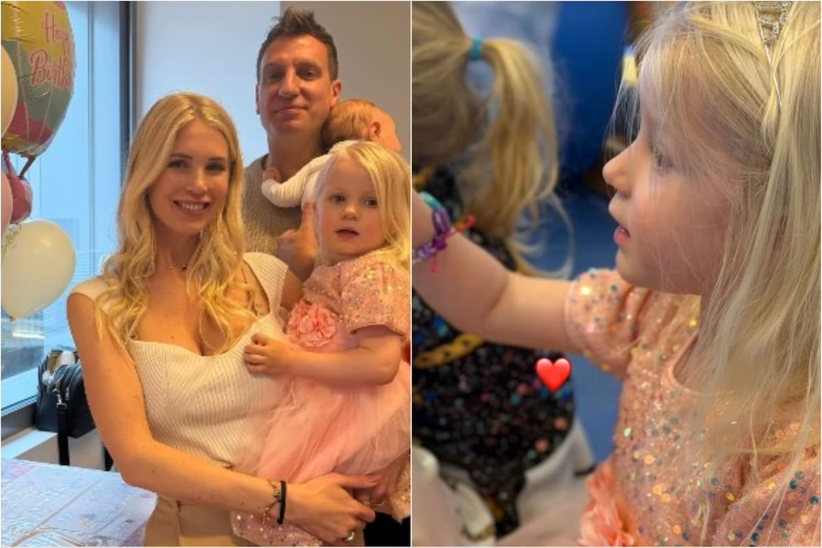 Las fotos del cumpleaños número 3 de Elle, la hija de Maxi López y Daniela Christiansson