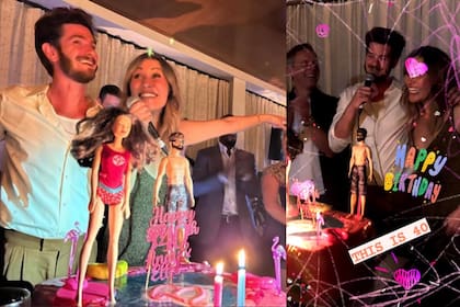 Las fotos del festejo de Andrew Garfield