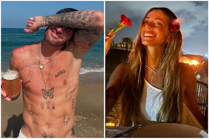 Las fotos en la playa de Rodrigo De Paul que dan que hablar por la coincidencia con Tini Stoessel