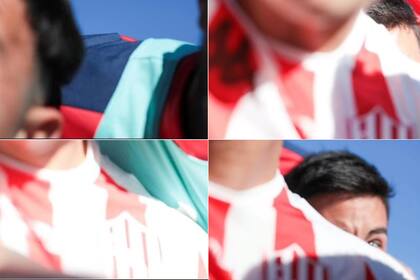 Las fotos fuera de cuadro que Álvez les sacó a sus compañeros durante los festejos tras el gol en el clásico contra Colón.