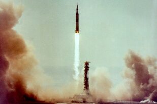 El despegue del cohete Saturno V