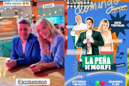 Las fotos que compartieron los conductores de La peña de morfi en sus redes sociales