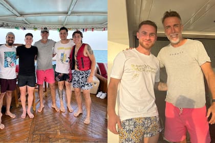 Las fotos que compartió Gabriel Batistuta junto a Julián Álvarez y Alexis Mac Allister