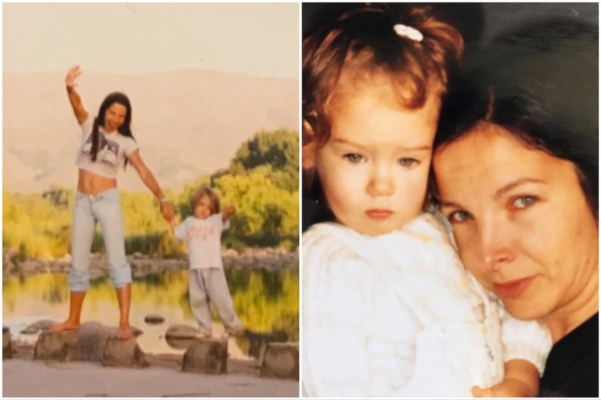 Las fotos retro de Alejandra Darín con sus hijos Antonia y Fausto Bengoechea