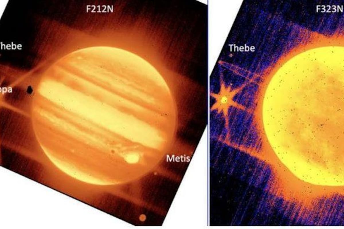Las fotos tomadas por el telescopio James Webb de Júpiter.