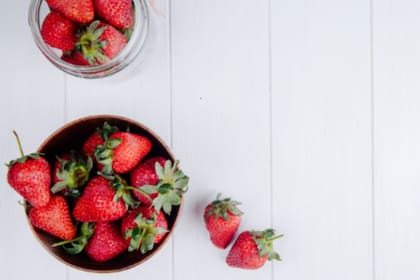 Las frutillas son un snack liviano y saludable