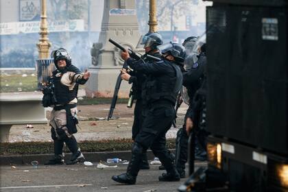 Las fuerzas federales actuaron en el exterior del Congreso