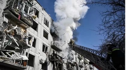 Las fuerzas rusas atacaron zonas civiles en Ucrania