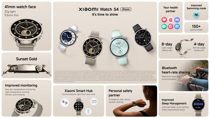 Las funciones del Watch S4 de 4mm de XIaomi