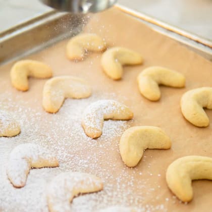 Las galletas Vanillekipferl, de origen alemán, son las favoritas en el Distrito de Columbia