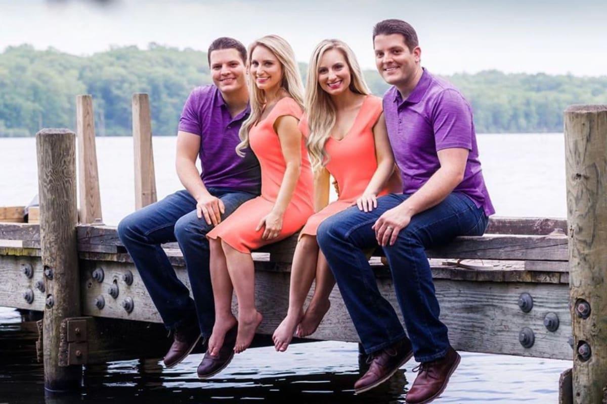 Las gemelas idénticas, que se casaron con gemelos idénticos, anunciaron que ambas están embarazadas