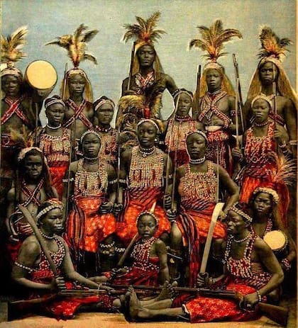 Las guerreras de Dahomey exhibidas en Europa, 1897