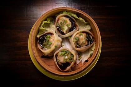 Las gyozas de Fukuro Noodle Bar.