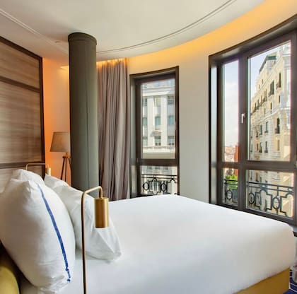 Las habitaciones varían en precio pero, en general, tienen una increíble vista de Madrid