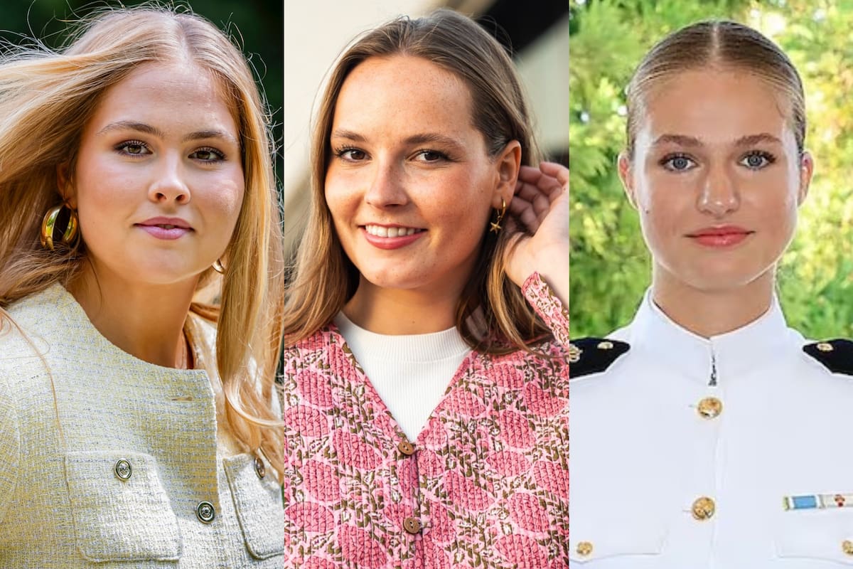 Las herederas al trono, Amalia, Ingrid Alexandra y Leonor, están abocadas a su formación académica en Ámsterdam, Oslo y Madrid respectivamente (Foto: Instagram @patrickvkatwijk / @detnorskekongehus / Casa Real de España)