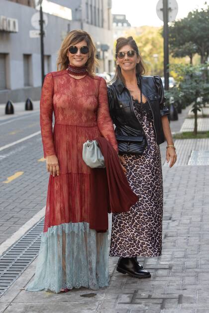 Las hermanas Marina y Vicky Lafuente, espléndidas.
