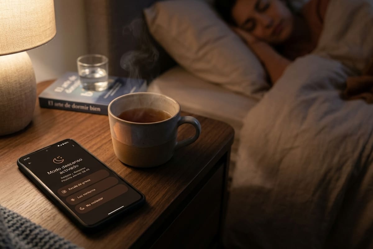 Las herramientas de Android e iOS que te permiten desconectarte por las noches, evitar interrupciones innecesarias y optimizar tu descanso diario (Foto: Ilustrativa generada con IA)