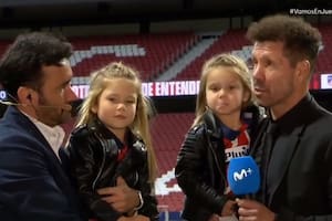 Las hijas de Diego Simeone fueron las grandes protagonistas de una entrevista en vivo tras ganar La Liga