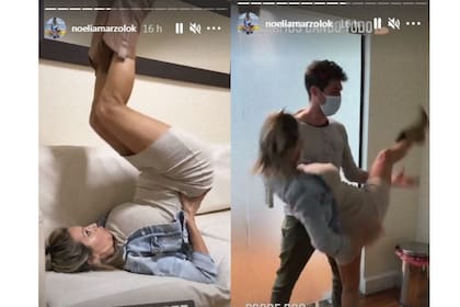 Las historias de Instagram que publicó Noelia Marzol para contar el paso a paso de su ecografía 5D