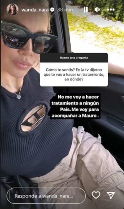 Las historias de Wanda Nara antes de su viaje a Estambul, Turquía.