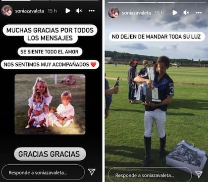 Las historias que publicó Sonia Zavaleta en referencia a su hermano Clemente, piden luz y agradecen por los mensajes y el amor recibido por toda la gente que añora la recuperación del polista