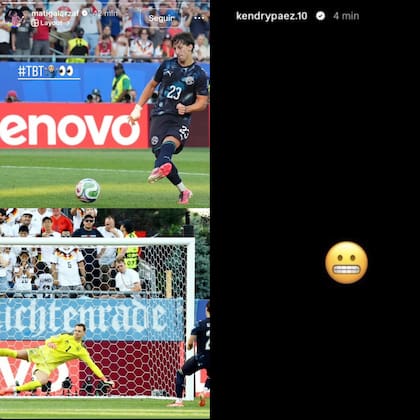 Las historias que subieron Matías Galarza Fonda y Kendry Páez después de la eliminación de River.
