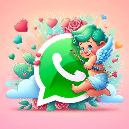 Las imágenes alusivas al “modo Cupido” de WhatsApp se pueden generar con inteligencia artificial