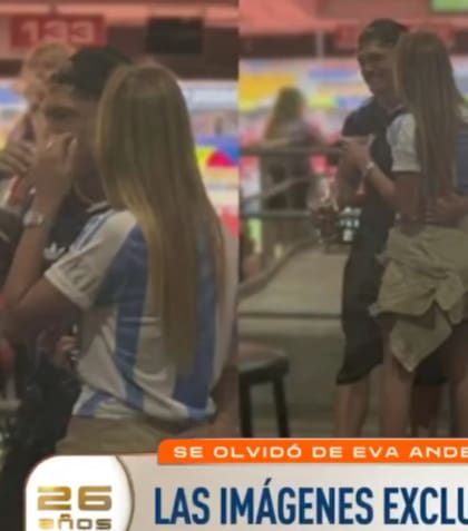 Las imágenes de Ian Lucas junto a Renata, su nueva novia (Foto: Captura TV)