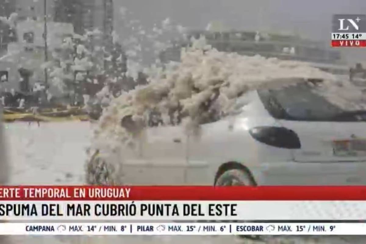 Las imágenes de los efectos del ciclón en Punta del Este son impactantes