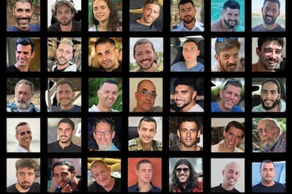 Las imágenes de los rehenes que serían liberados y los cuerpos que serían entregados