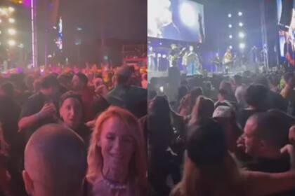 Las imágenes de Sabrina Rojas en un concierto junto a un misterioso hombre que compartieron en LAM (Foto: Captura de TV / América)