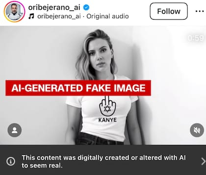 Las imágenes de Scarlett Johansson creadas con IA