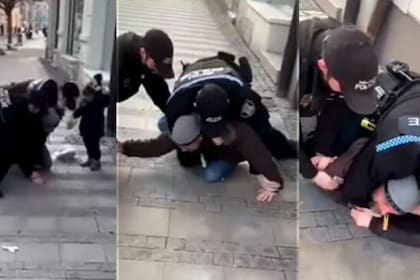 Las imágenes del accionar de la policía checa se viralizaron