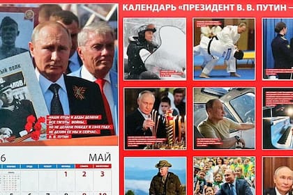 Las imágenes del calendario de Putin 2026