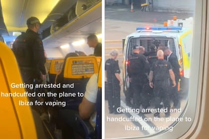 Las imágenes las compartió un pasajero que estaba en el mismo vuelo