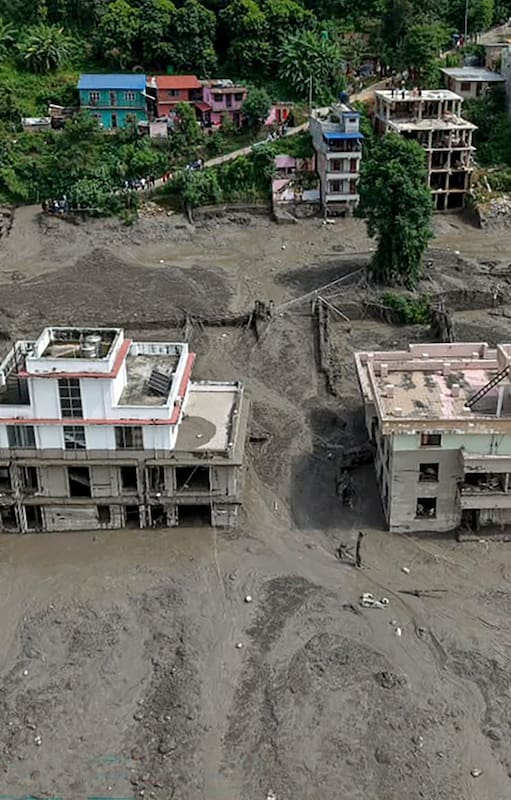 Las imágenes más impresionantes de las inundaciones en Nepal.