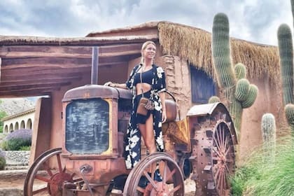Las imágenes muestran a Nicole Neumann muy feliz en la provincia de Salta