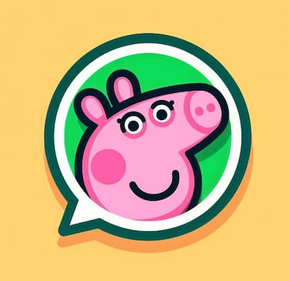 Las imágenes para completar el "modo Peppa Pig" en Whatsapp se pueden generar por inteligencia artificial con programas como Copilot
