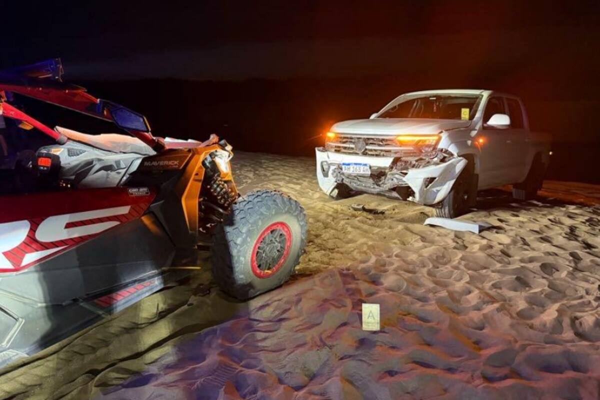 Las imágenes que muestran cómo quedó el UTV donde viajaba Bastián.