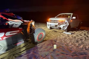 Las imágenes que muestran cómo quedó el UTV donde viajaba Bastián.
