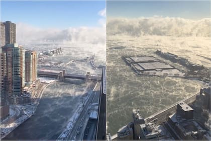 Las imágenes que muestran las condiciones climáticas de Chicago se hicieron virales en las redes sociales