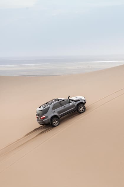 Las impactantes dunas del sur mendocino fueron uno de los escenarios más desafiantes para los corredores del rally Dakar en 2020.