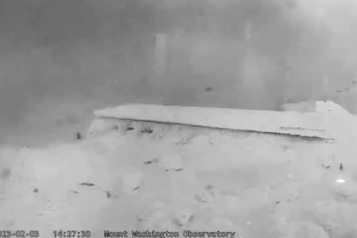 Las increíbles condiciones que se vivieron con la ola de frío en Mount Washington, EE.UU.